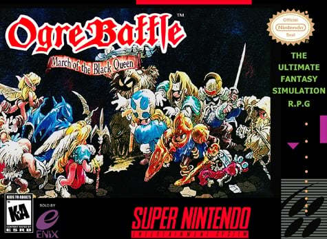 ★送料無料★北米版 スーパーファミコン SNES Ogre Battle March of the Black Queen 伝説のオウガバトル