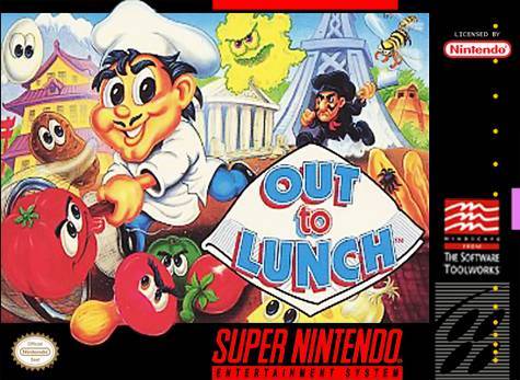 ★送料無料★北米版 スーパーファミコン SNES Out to Lunch アウト トゥ ランチ