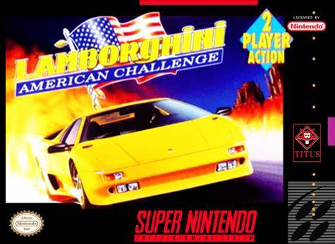 ★送料無料★北米版 スーパーファミコン SNES Lamborghini American Challenge ランボルギーニ アメリカン チャレンジ