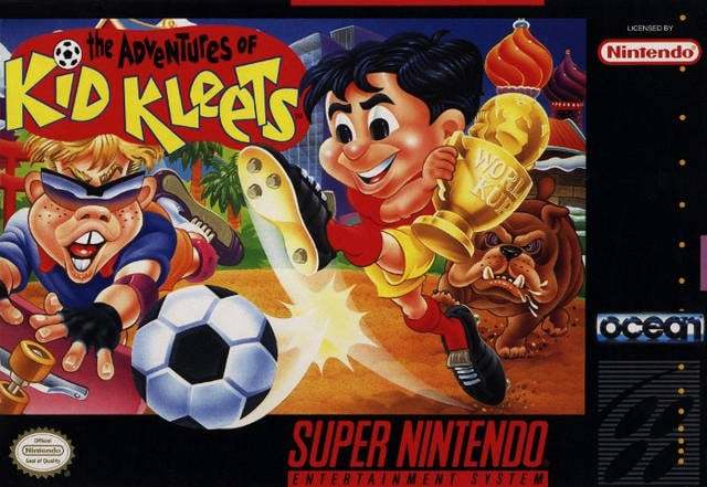 ★送料無料★北米版 スーパーファミコン SNES Adventures of Kid Kleets サッカー