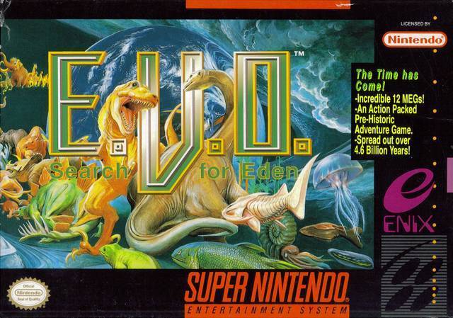 ★送料無料★北米版 スーパーファミコン SNES E.V.O. Search for Eden 46億年物語