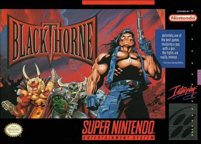 ★送料無料★北米版 スーパーファミコン SNES Blackthorne ブラックソーン 復讐の黒き棘