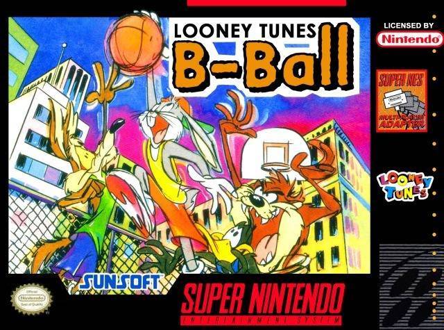 ★送料無料★北米版 スーパーファミコン SNES Looney Toons B-Ball ルーニー・テューンズ バスケ バスケットボール