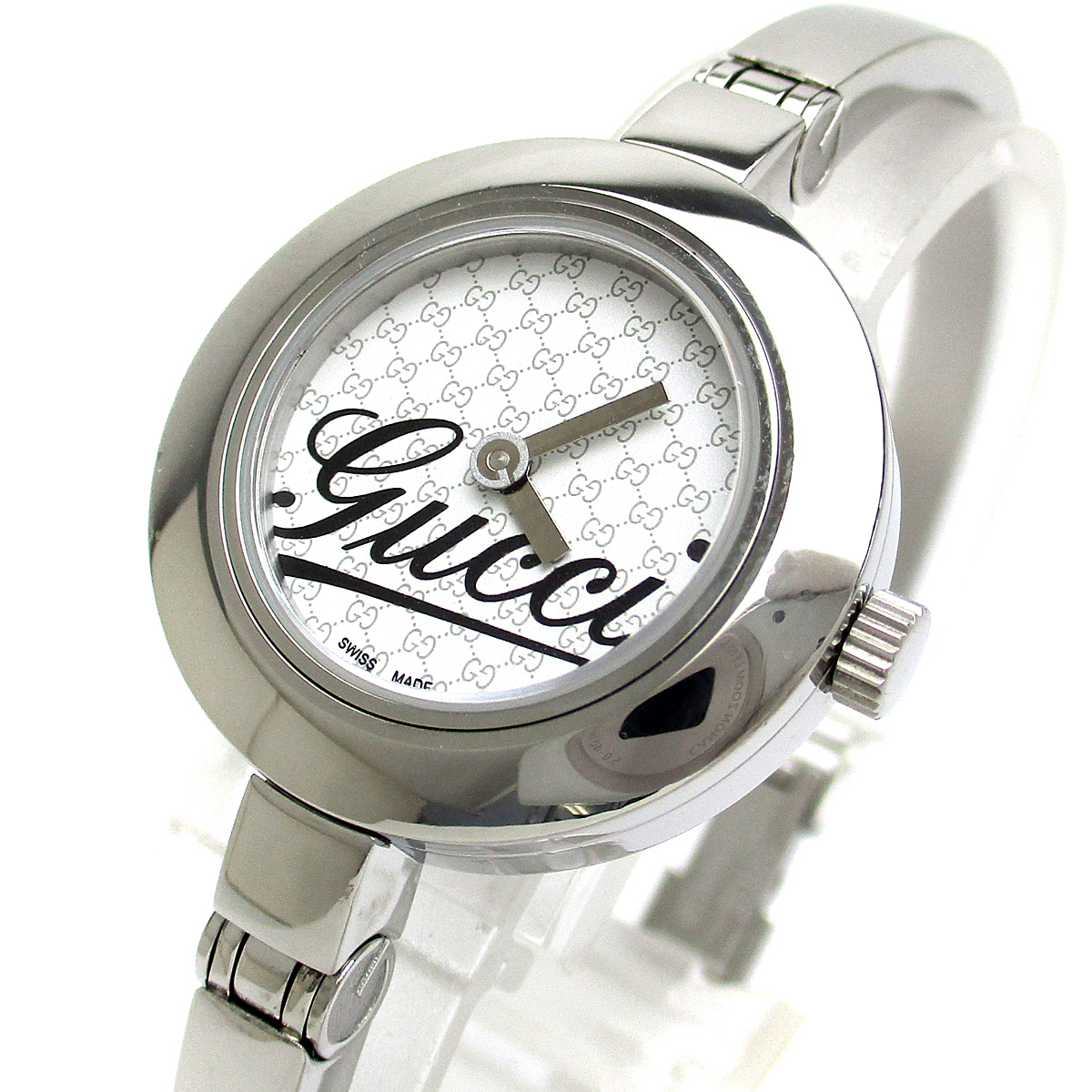 Gucci Watch Bangle Watch Ladies Logo White Dial YA105 Gucci YA105530 Женская операция уборщика