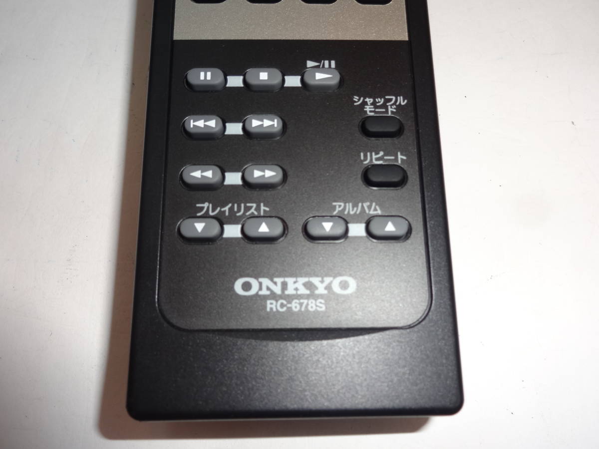 ONKYO オーディオリモコン RC-678S 送料無料_画像3