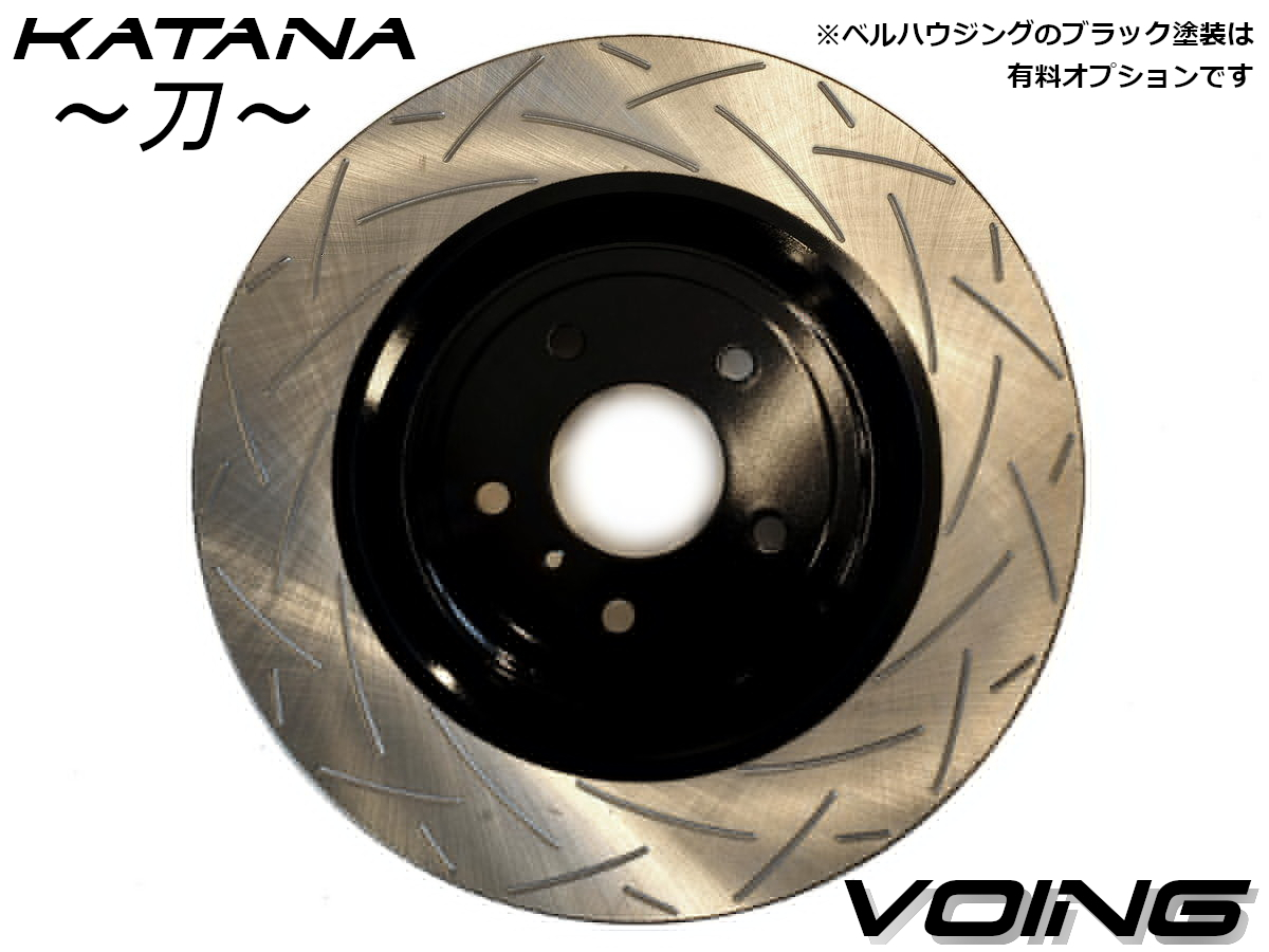 ムーヴ LA100S LA110S 12/12～14/12 NA に適合 VOING katana スリット フロント ブレーキ ローター_画像1