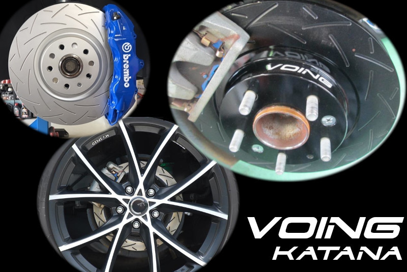 eKスペース B11A NA・4WD車 に適合 VOING katana スリット フロント ブレーキ ローター_画像2