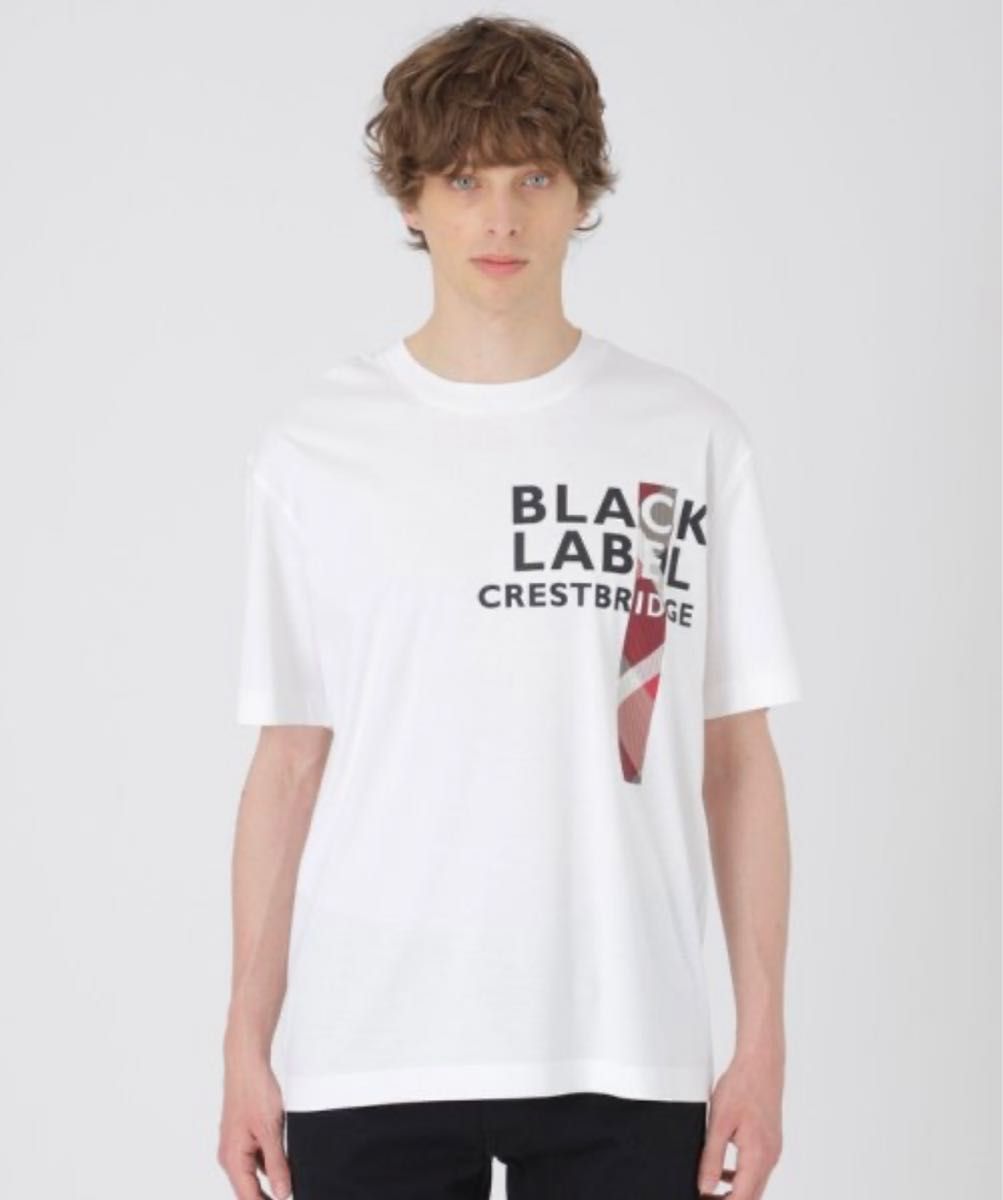 新品 ブラックレーベルクレストブリッジ チェックコンビロゴTシャツ L