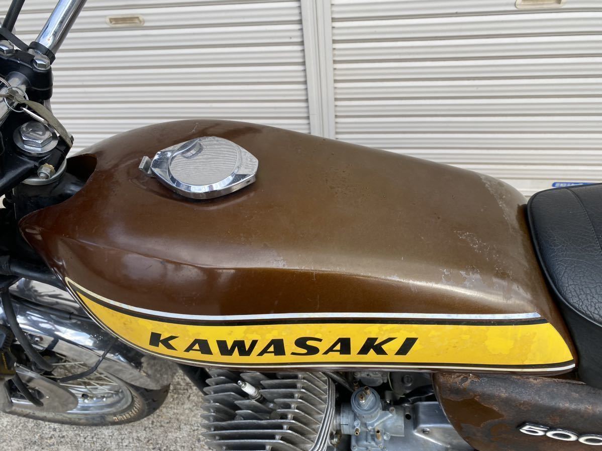 「売り切り【レストアベース】 【現状お渡し車両】KAWASAKI H1 500SS H1F 1975年 旧車 カワサキ マッハ トリプル SS MACH 」の画像2