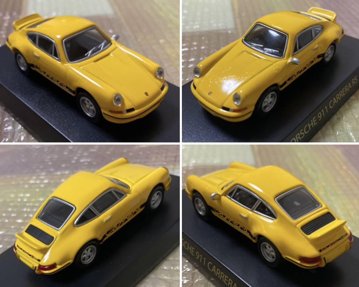 9C7★京商64★サークルKサンクス★ポルシェ第1弾★Porsche 911 CARRERAカレラRS 1973★黄色イエローYELLOW★未使用★検索用930 935 GT3 964_画像4