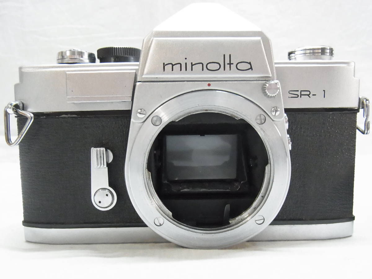 【L】▲ミノルタ 一眼 minolta SR-1 シルバーボディ MC ROKKOR-PF 1:1.7 f=50mm レンズ フィルムカメラ 一眼レフ シャッターOK 現状▲60_画像3