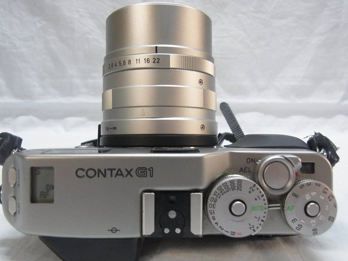 ▲CONTAX コンタックス G1 ボディ▲レンズ Sonnar 2.8/90 T＊ Carl Zeiss▲カメラ フィルム ストラップ キャップ 通電OK USED▲60_画像5