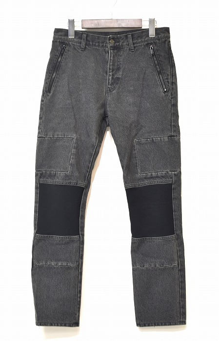 UNDERCOVER (アンダーカバー) UC1C4506 カツラギ ヒザリブ 多切替 スリムパンツ BLACK ２ JUN TAKAHASHI デニムパンツ ジーンズ JEANS