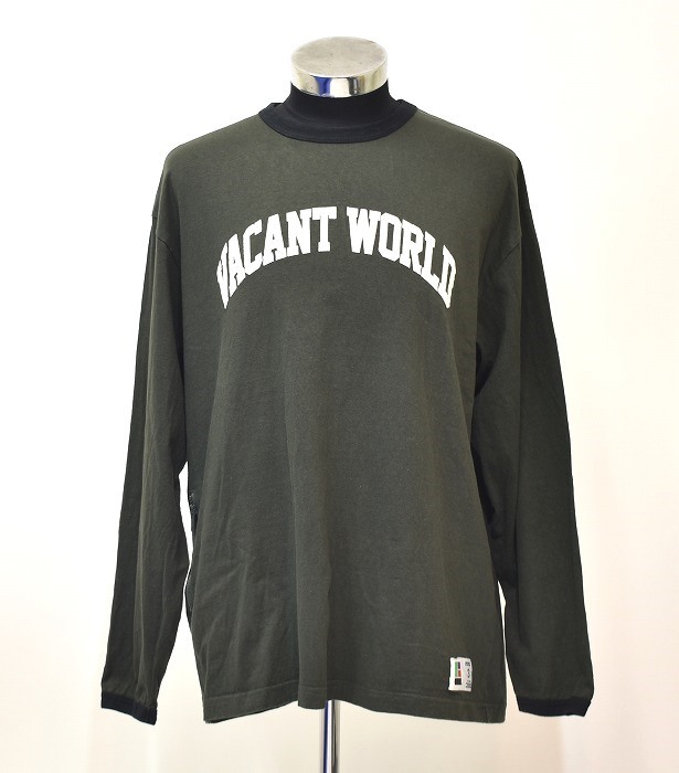 UNDERCOVER （アンダーカバー）UC1C4810 トリム LS TEE VACANT WORLD LOGO ロゴ 長袖 Tシャツ ロンTee GRAY クルー JUN TAKAHASHI jonio