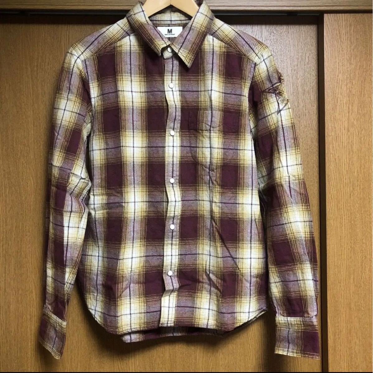 M エム Star Check Shirt 美品 キムタク 亀梨 Marbles