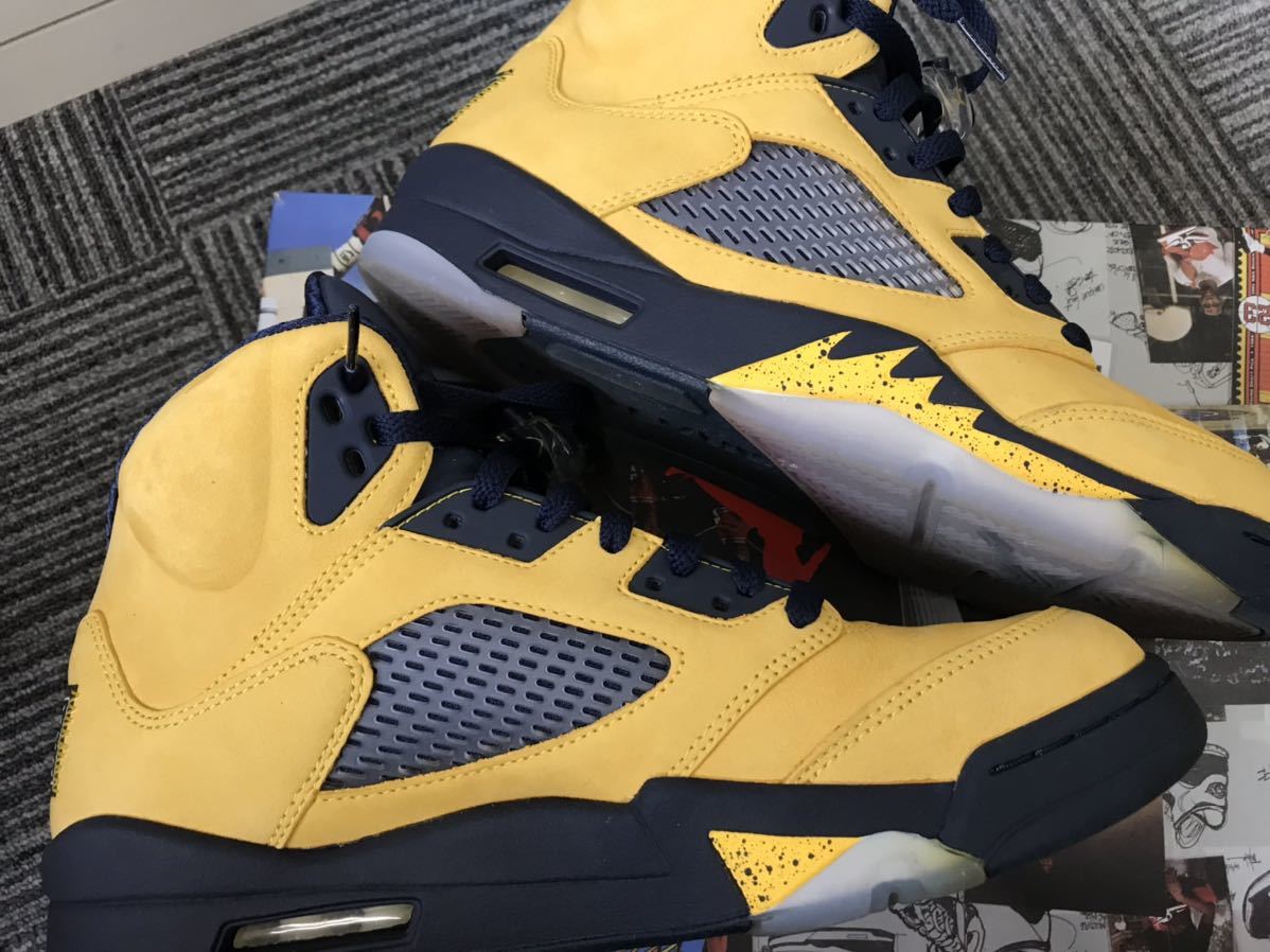 NIKE AIR JORDAN 5 RETRO SE MICHIGAN CQ9541-704 ナイキ エアジョーダン5_画像7