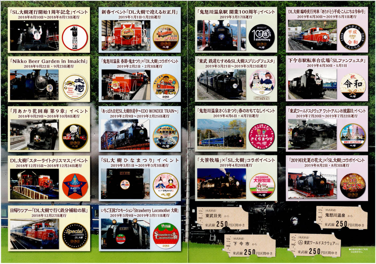 ★東武★SL大樹運行開始2周年記念乗車券の画像2