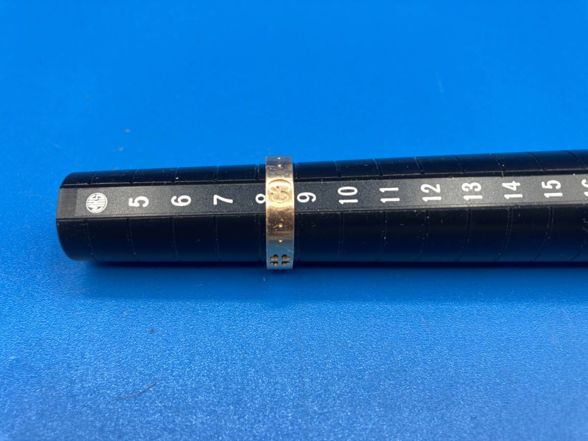 【中古品 箱なし】GUCCI グッチ　★K18リング　★リングサイズ　9号　★重量3.4g_画像8