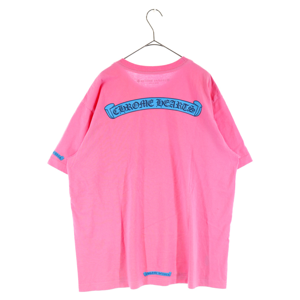 大人気 CH クロムハーツ HEARTS CHROME T-SHRT ピンク 半袖Tシャツ