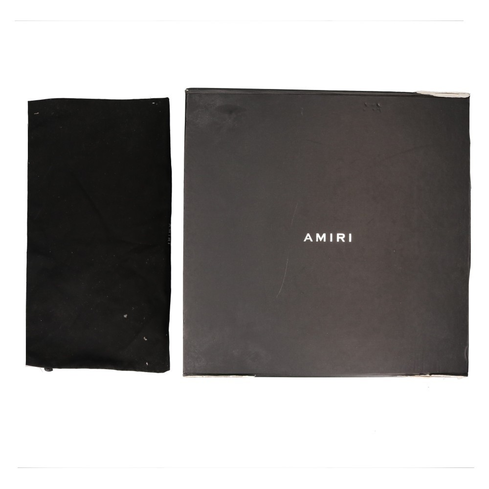 AMIRI アミリ SKINNY STACK BOOT スキニースタック スエード サイドジップブーツ ブラック ANB01-CLN512BLK_画像6