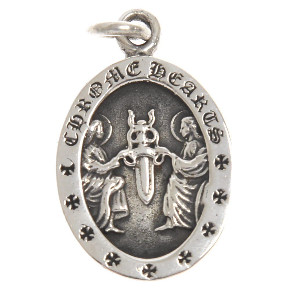 海外並行輸入正規品 ANGEL クロムハーツ HEARTS CHROME MEDAL シルバー