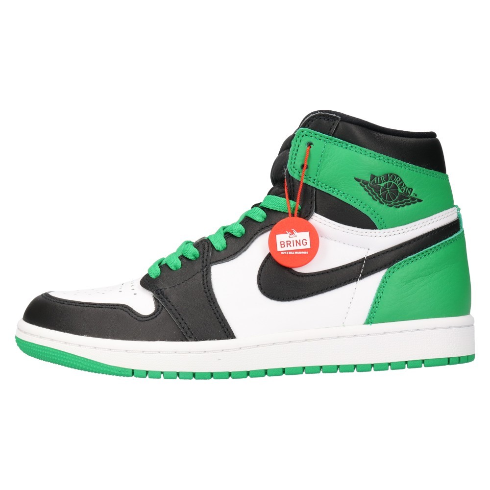 NIKE ナイキ AIR JORDAN 1 HI Black and Lucky Green DZ5485-031 エアジョーダン 1ハイ ハイカットスニーカー ブラック/グリーン_画像1