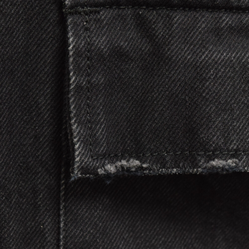 Vivienne Westwood Anglomania ヴィヴィアンウエストウッドアングロマニア クラッシュデザイン デニムジャケット ブラック_画像5