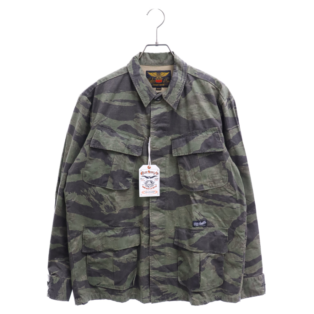 CALEE キャリー CL-19AW013 Tiger camo military jacket タイガーカモフライトミリタリージャケット