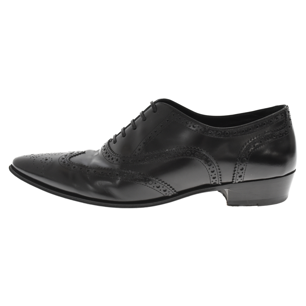 CELINE セリーヌ 19SS Jacno wingtip leather shoes ジャクノ ウイングチップレザーシューズ ブラック_画像1