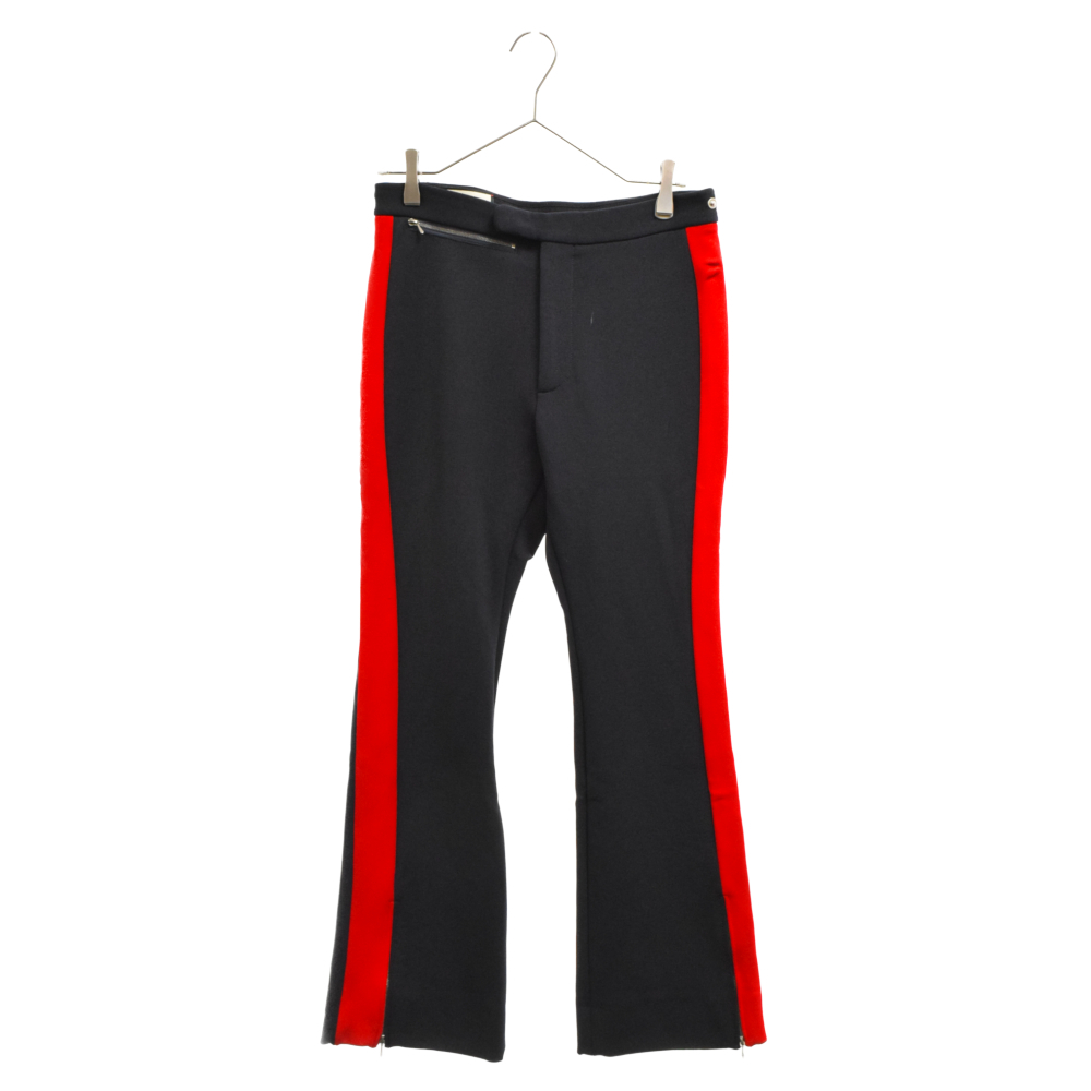 GUCCI グッチ サイドライン裾ジップ付きトラックパンツ 493717 ブラック-
