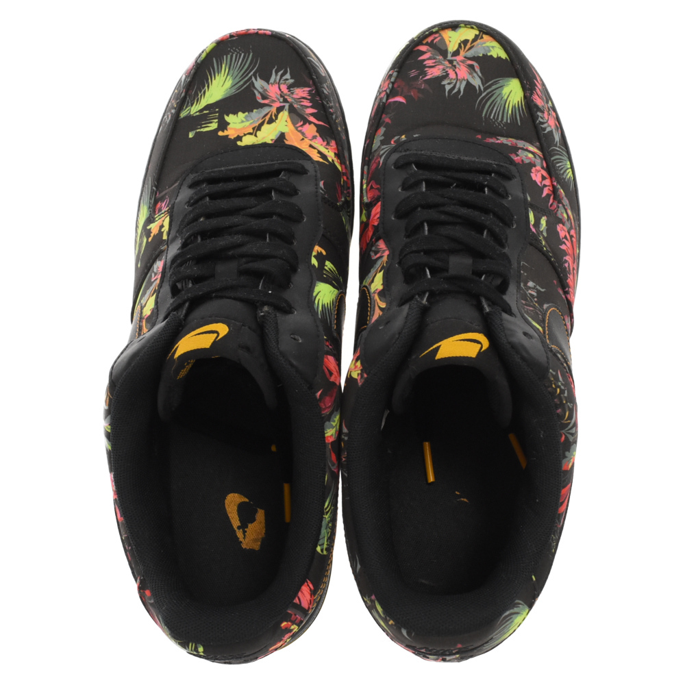 NIKE ナイキ AIR FORCE 1 LOW FLORAL エアフォース1 ロー フローラル ローカットスニーカーシューズ ブラック US13 BV6068-001_画像5