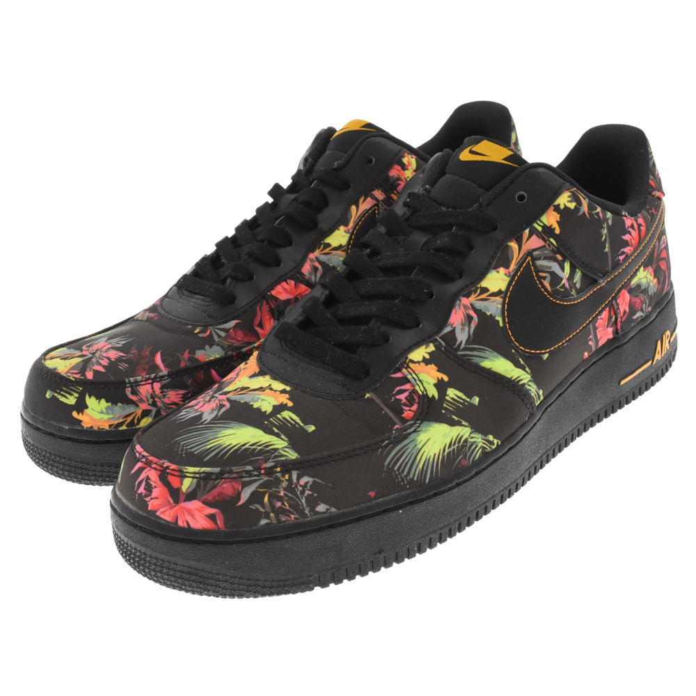 NIKE ナイキ AIR FORCE 1 LOW FLORAL エアフォース1 ロー フローラル ローカットスニーカーシューズ ブラック US13 BV6068-001_画像3