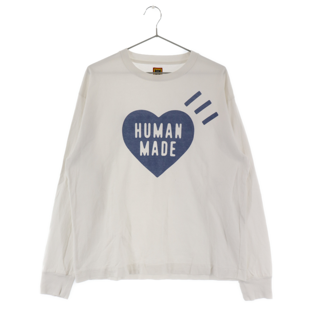 ヒューマンメイド HUMAN MADE Tシャツ ロンT ホワイト L-