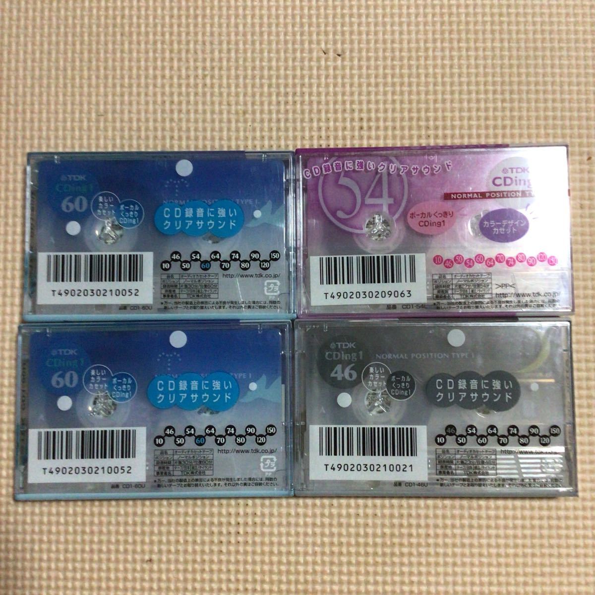 TDK CDing1 46.54.60x2 ノーマルポジション　カセットテープ【未開封新品】★_画像3