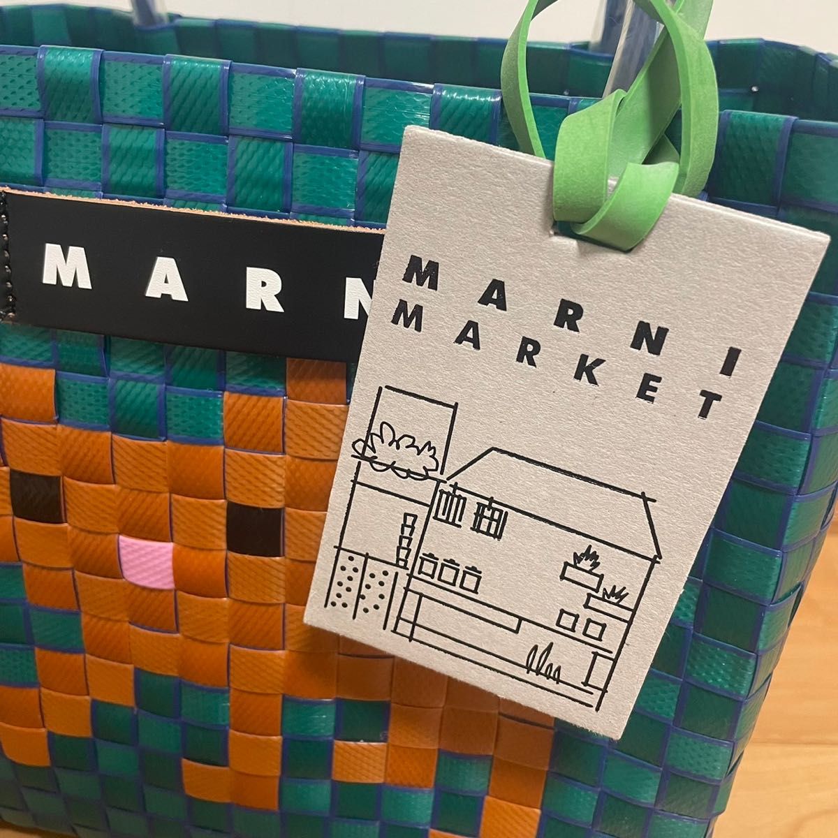 MARNI FLOWER CAFE　MARNI MARKET　アニマルバスケット MARNI マルニ カゴバッグ カゴ