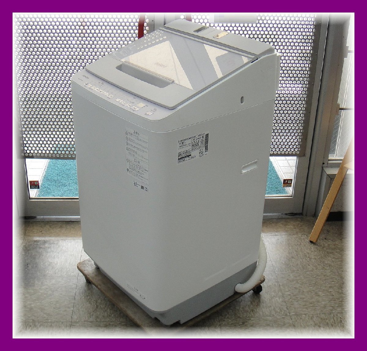 59401IT HITACHI 日立 ビートウォッシュ 10kg 縦型 全自動洗濯機 ホワイトラベンダー BW-X100H 2022年製 中古美品 ヤマト家財便Cランク