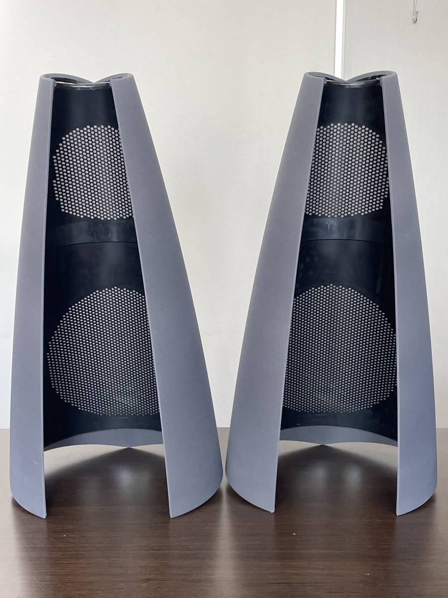 ★【スピーカー 用 純正パーツ】Bang＆Olufsen (バング＆オルフセン) ベオラブ Beolab 20 用 サランネット ペア グレー★未使用品 多少難有_画像3