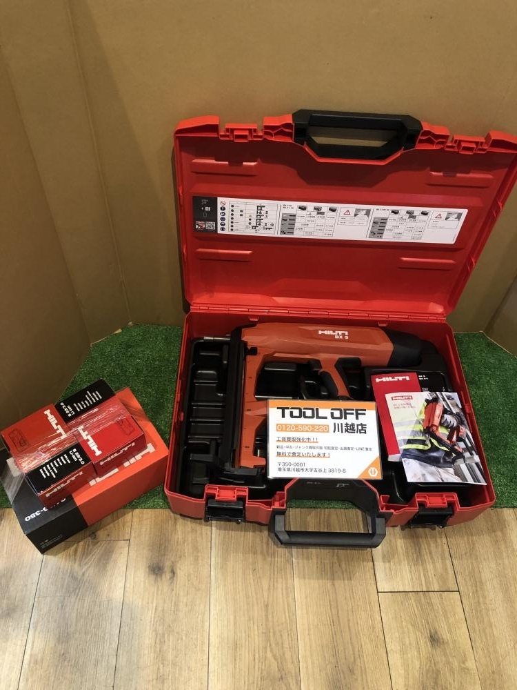 001♪未使用品♪HILTI ヒルティ 充電式鋲打機 BX3-L バッテリー2個充電