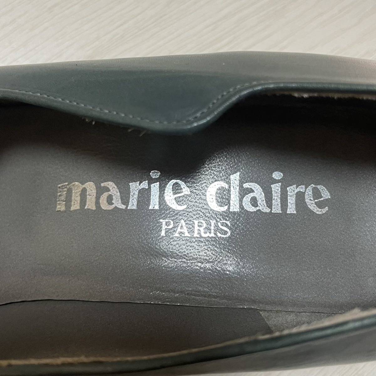  Marie Claire зеленый туфли-лодочки зеленый зеленый Vintage MARIECLAIRE Wedge 23.5cm