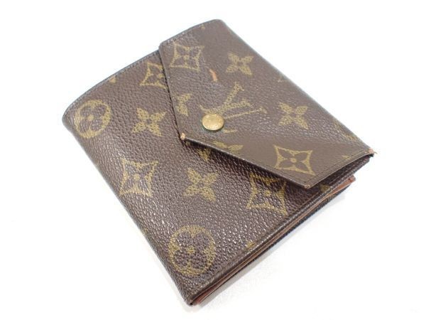 豊20CGI/6A〇LOUIS VUITTON ルイヴィトン ポルトモネビエ モノグラム Wホック財布 三つ折り財布 M61660〇_画像1