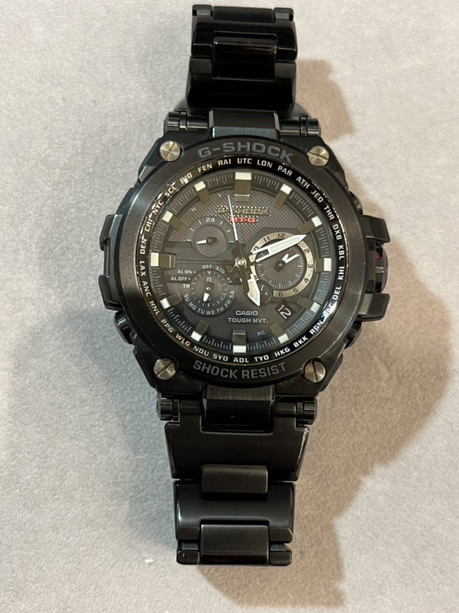 中古　G-SHOCK CASIO カシオ MT-G MTG-S1000BD-1AJF タフソーラー 電波時計　オールブラック　アナログ