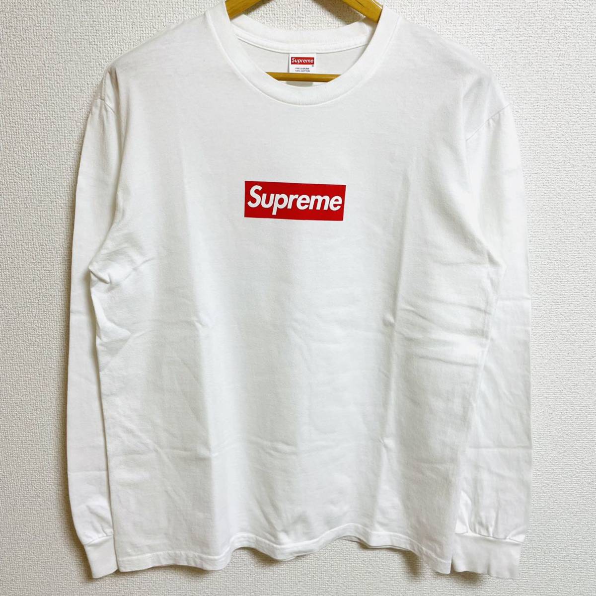 Supreme Box Logo L/S Tee White ボックスロゴ M-