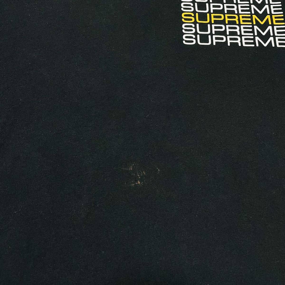 Supreme Stack Logo Tee Black S 19ss 2019年 黒 ブラック スタックロゴ 全身ロゴの画像7