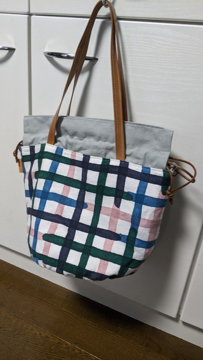 ハンドメイド ミナペルホネン 丸底巾着2wayバッグ|PayPayフリマ