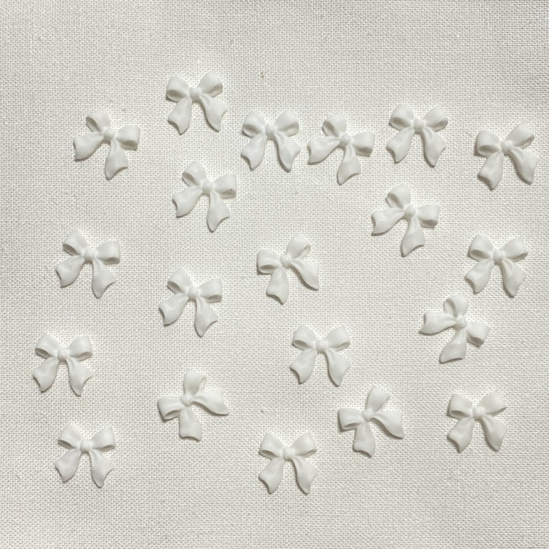  Nailparts ribbon white white 20 piece set resin gel nails brush Korea lovely 