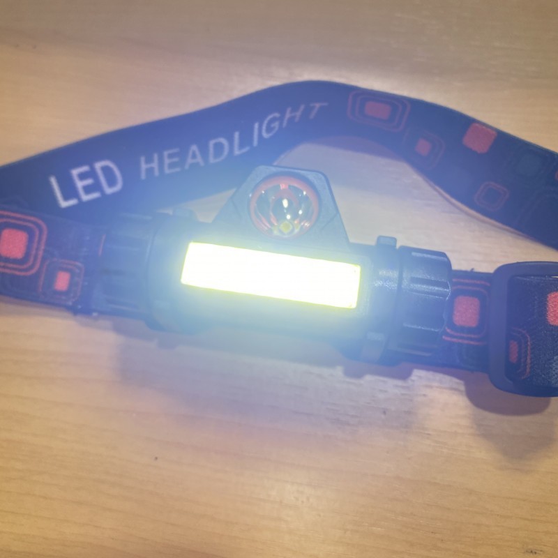 2個セット LEDヘッドライト USB充電式 90°回転 キャンプ夜釣り登山 黒_画像10