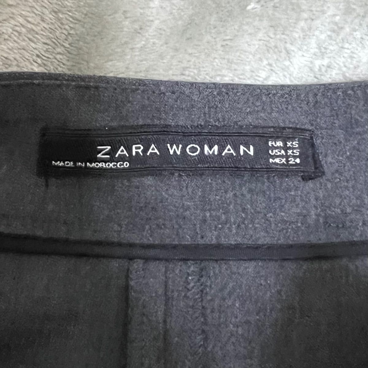 ZARA WOMAN ザラウーマン ラップ フレア ワイド パンツ グレー