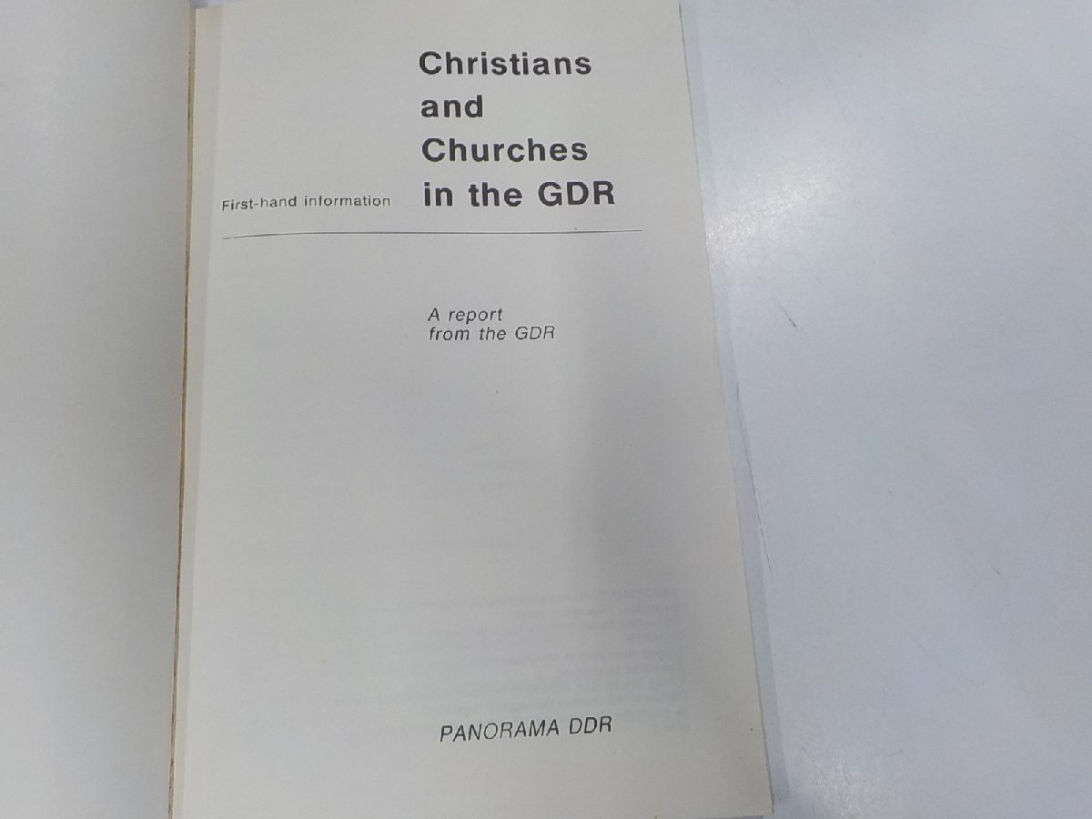 18V0439◆Christians and churches in the GDR first-hand information☆_画像3