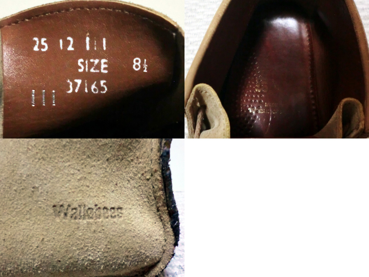 ♪アイルランド製 Made in Republic of Ireland Clarks Wallabees クラークス ワラビー UK8.5 希少♪_画像9