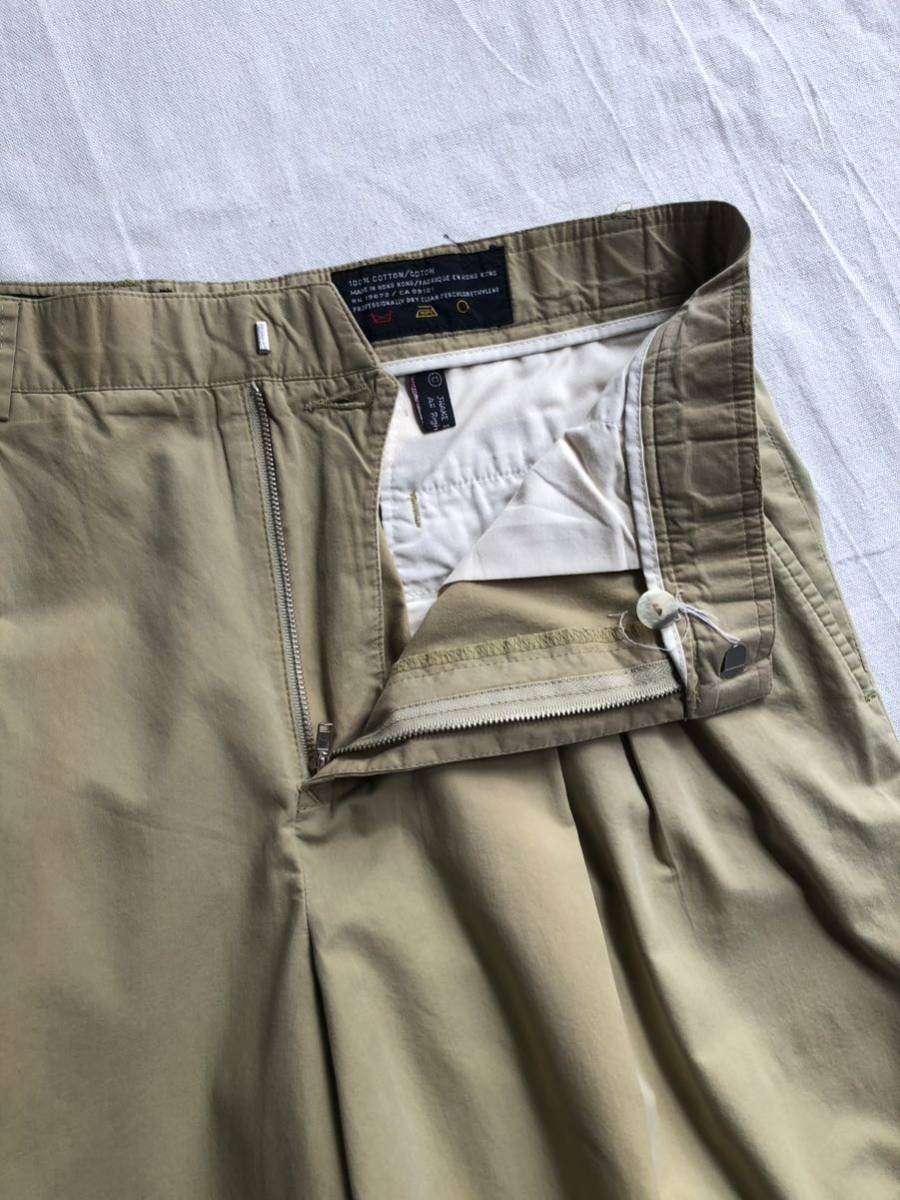 限定製作】 タック ベージュ カーキ コットン 31 / パンツ vintage USA